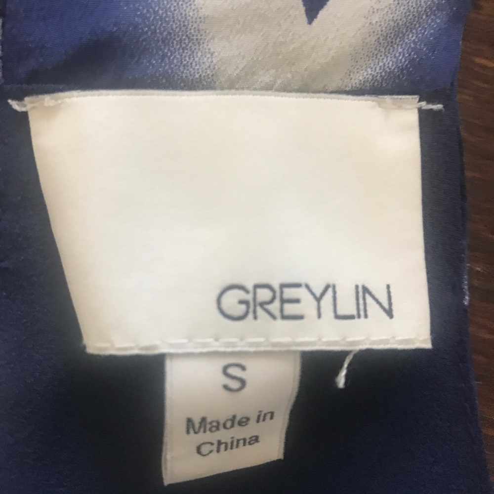 Royal Blue Peplum Tank Top (S) - Picture 3 of 3
